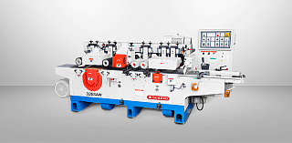 Двухсторонний продольно-фрезерный станок с пильным узлом QUADRO. Модель 326SAW