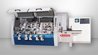 Четырехсторонний продольно-фрезерный станок премиум класса QUADRO. Модель 723 AS