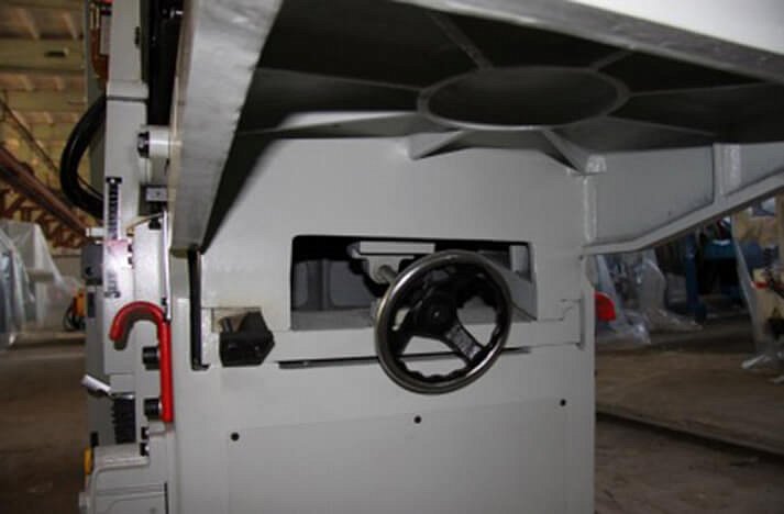 Настройка толщины съема фуговального вала